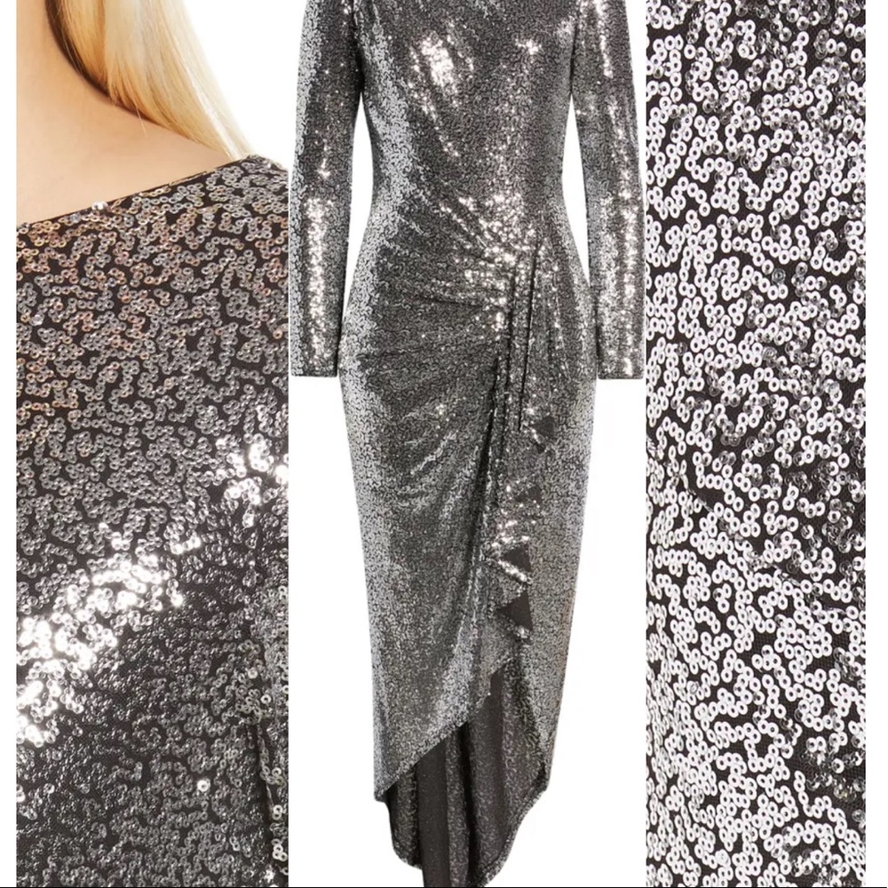 Sequin Long Sleeve High-Low Gown
SHO BY TADASHI SHOJI - Picture 5 of 5